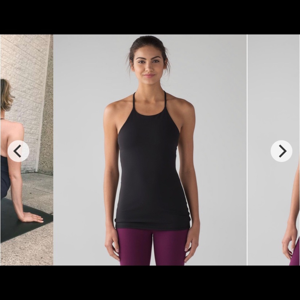 SUN SETTER TANK, lululemon, black, size 4